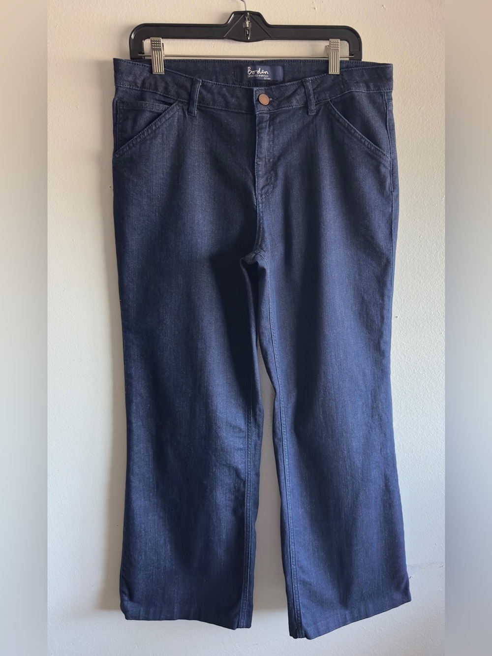 Boden Dark Blue The Windsor Wide Leg Jeans Size 10R
